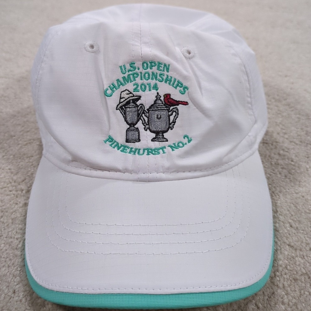 USGA US Open Championships Pinehurst 2 Hat Cap Strap Back Womens White Golf 2014